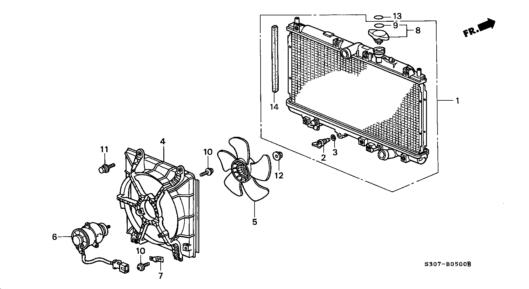 ACURA 19010-P0F-J04 - Radiateur, refroidissement du moteur cwaw.fr