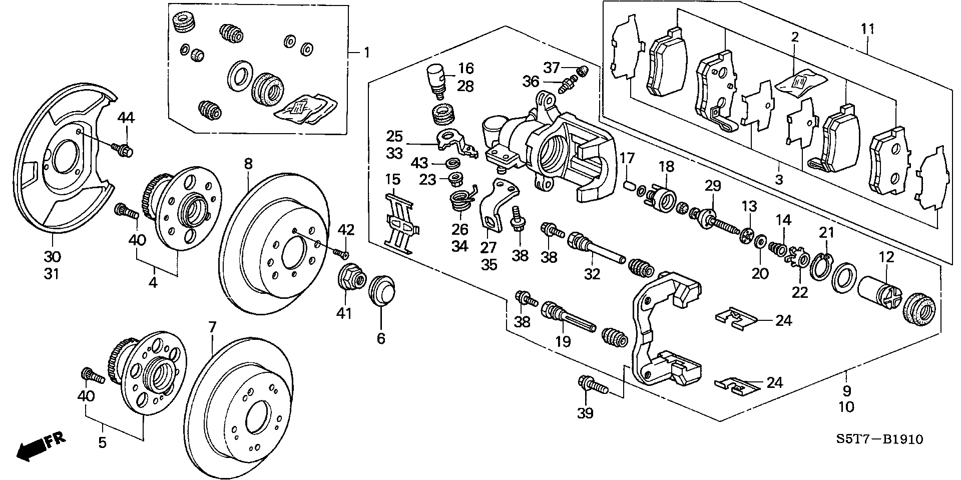 Honda 90305-S30-003 - Kit de roulements de roue cwaw.fr