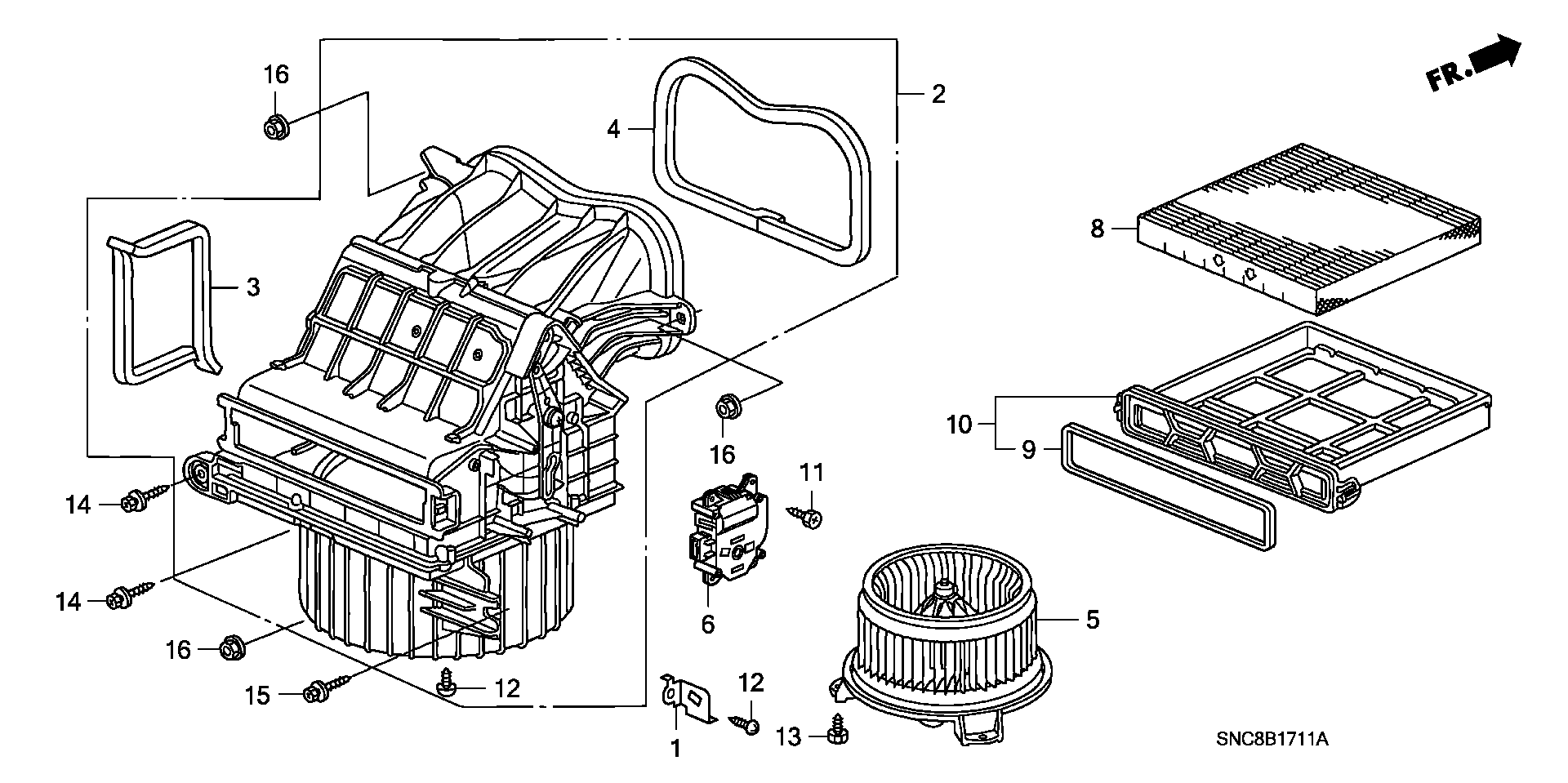 Honda 80291SEPH01 - Filtre, air de l'habitacle cwaw.fr