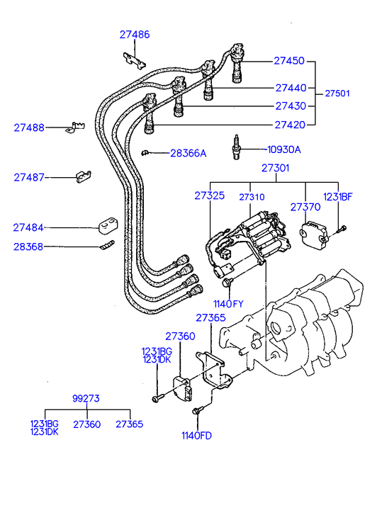 Hyundai 18812-11061 - Bougie d'allumage cwaw.fr