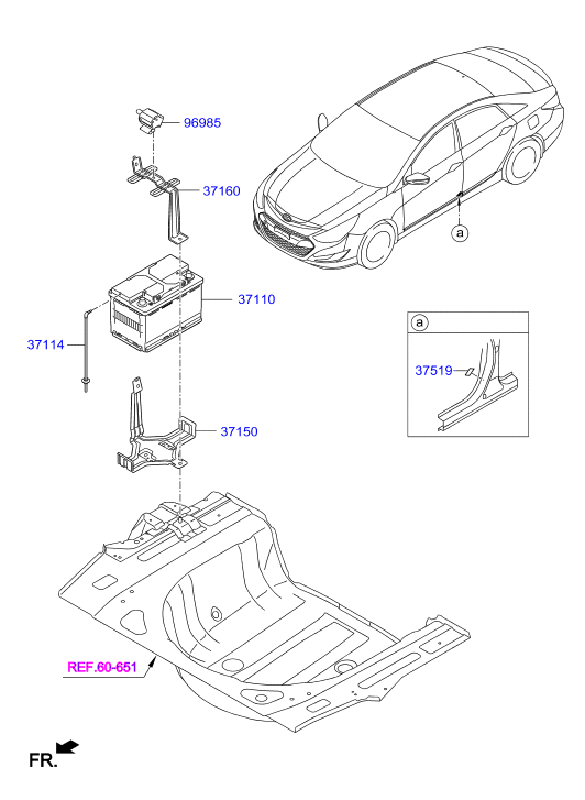 KIA 371104R000 - Batterie de démarrage cwaw.fr