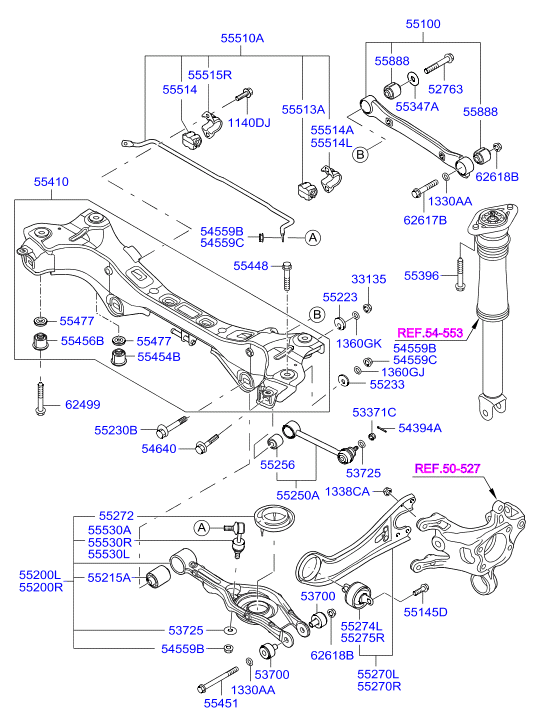 Hyundai 54640 3R000 - Vis de correction du carrossage cwaw.fr