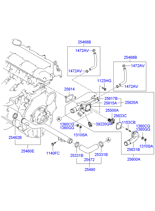 TOYOTA 25633-23010 - Thermostat d'eau cwaw.fr