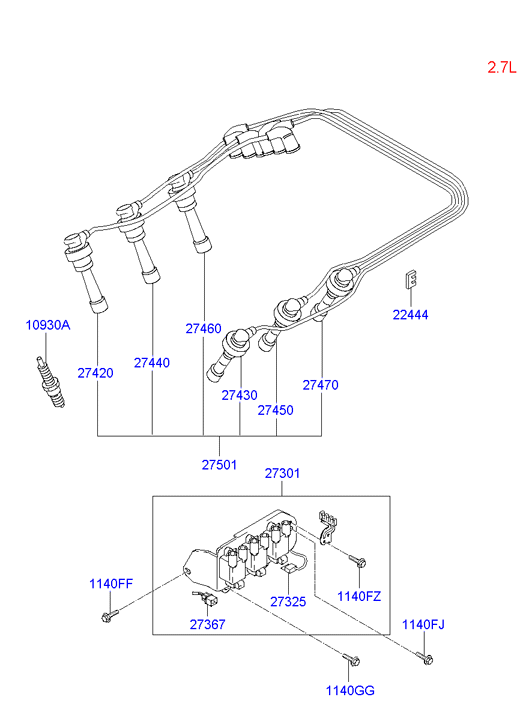 KIA 18814-11051 - Bougie d'allumage cwaw.fr