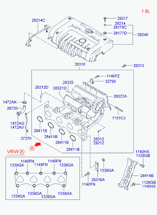 KIA 1472016006B - Bougie d'allumage cwaw.fr