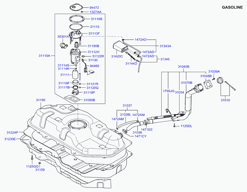 RENAULT 31112-1C100 - Filtre à carburant cwaw.fr