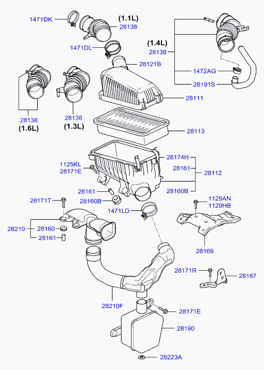 Hyundai 1471173003 - Ampoule, feu diurne cwaw.fr