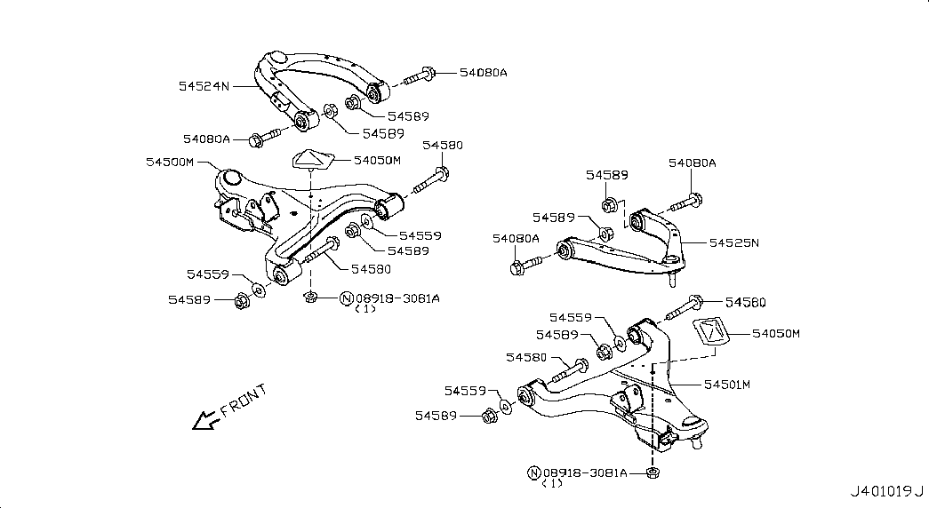 NISSAN 545241LA0A - Rotule de suspension cwaw.fr