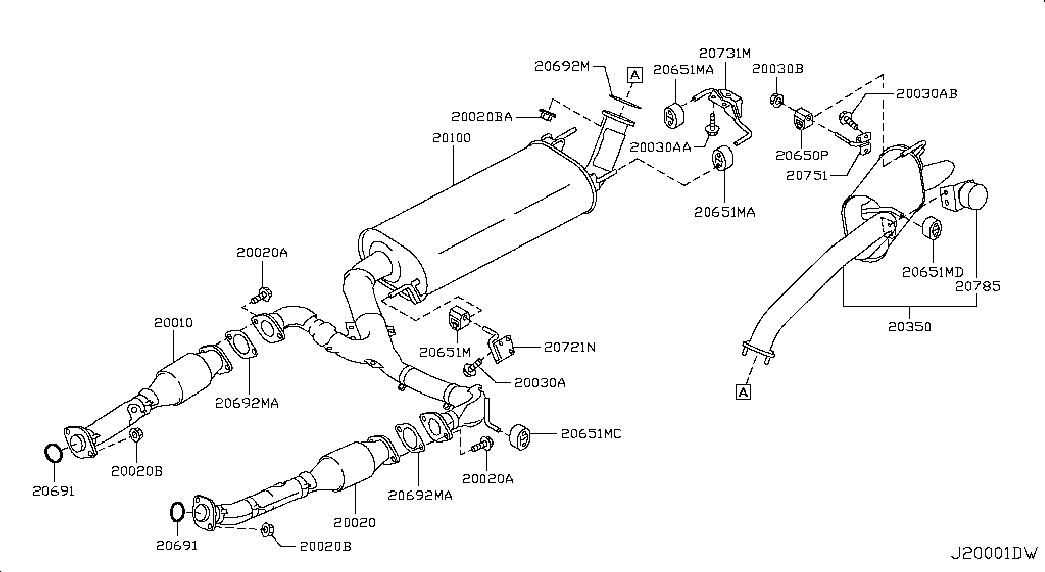 NISSAN 2069224U00 - Joint d'étanchéité, tuyau d'échappement cwaw.fr