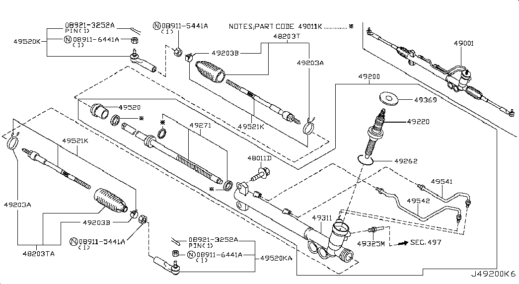 NISSAN 482044U086 - Joint-soufflet, direction cwaw.fr