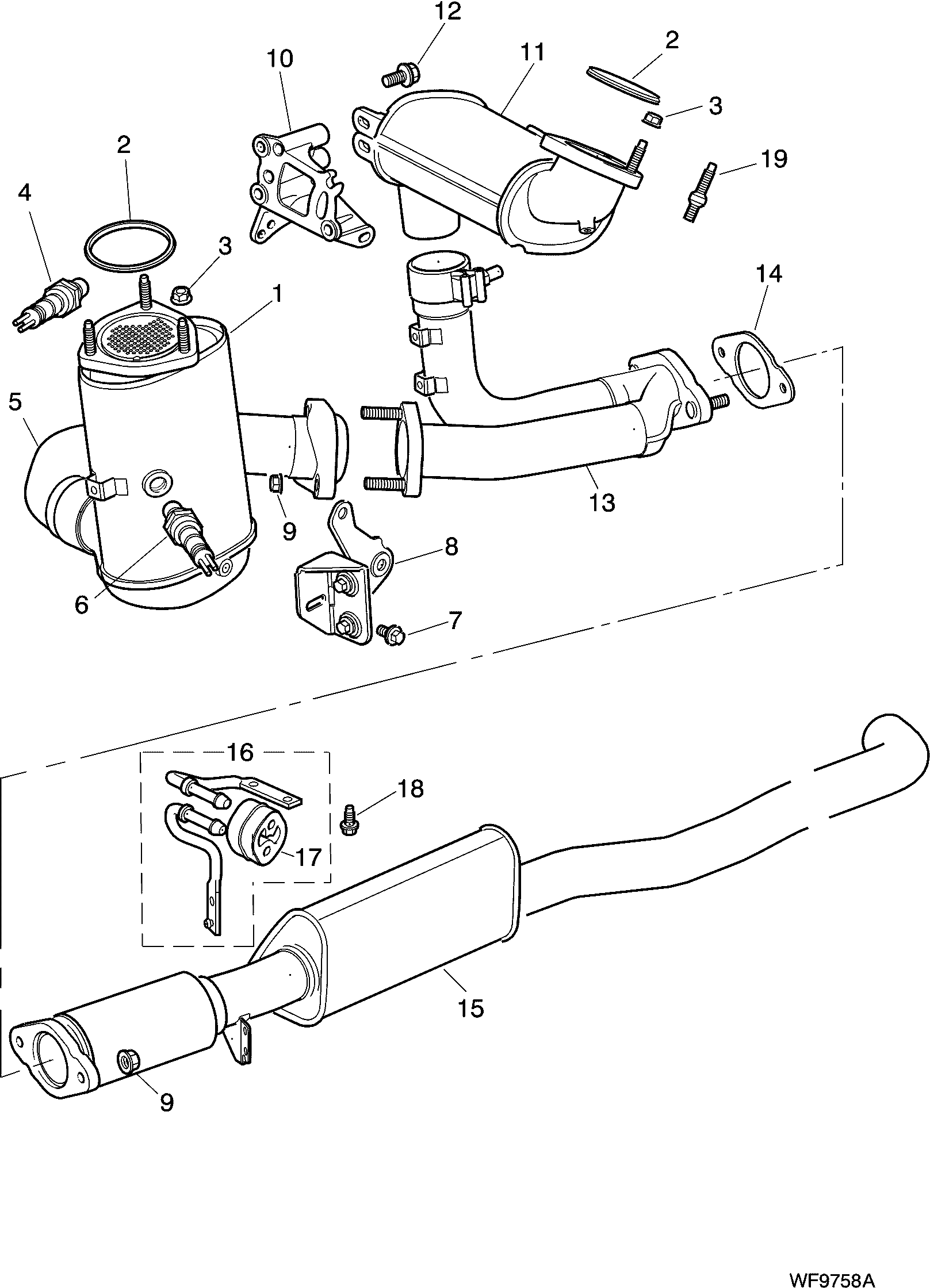 FIAT JZN100021 - Flanged nut cwaw.fr