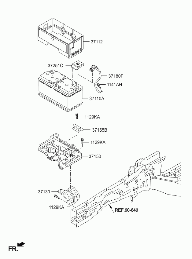 KIA 37110C5902 - Batterie de démarrage cwaw.fr