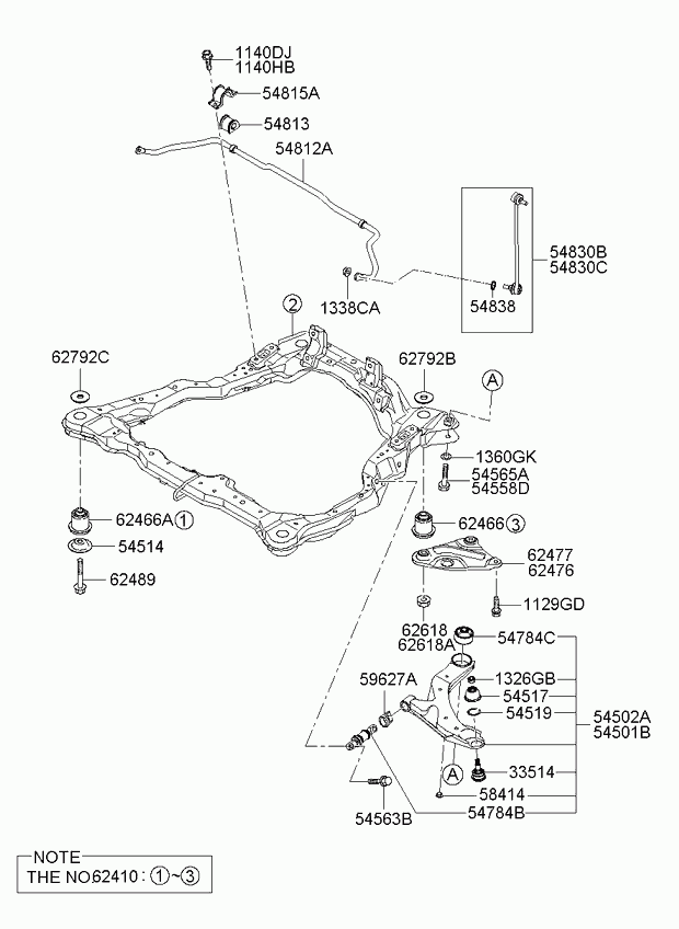 Hyundai 54530-2F000 - Rotule de suspension cwaw.fr