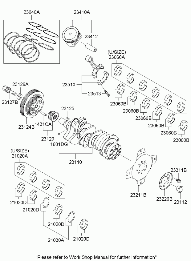 Hyundai 23110-3E101 - Jeu de courroies trapézoïdales à nervures cwaw.fr