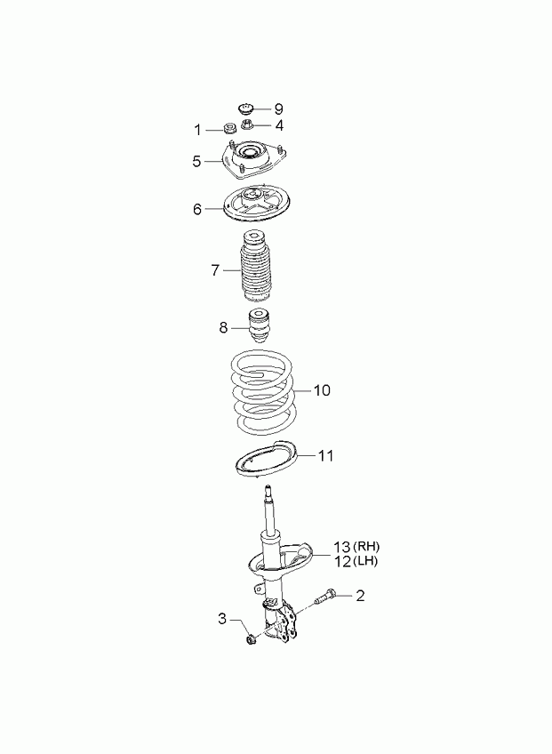 KIA 54661-2F100 - Amortisseur cwaw.fr