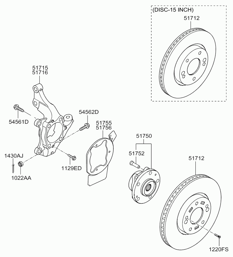 Hyundai 51712-2L500 - Disque de frein cwaw.fr