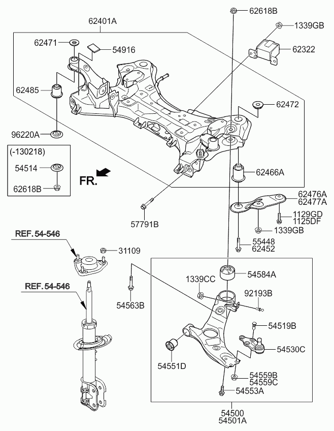 KIA 54500-2P200 - Bras de liaison, suspension de roue cwaw.fr