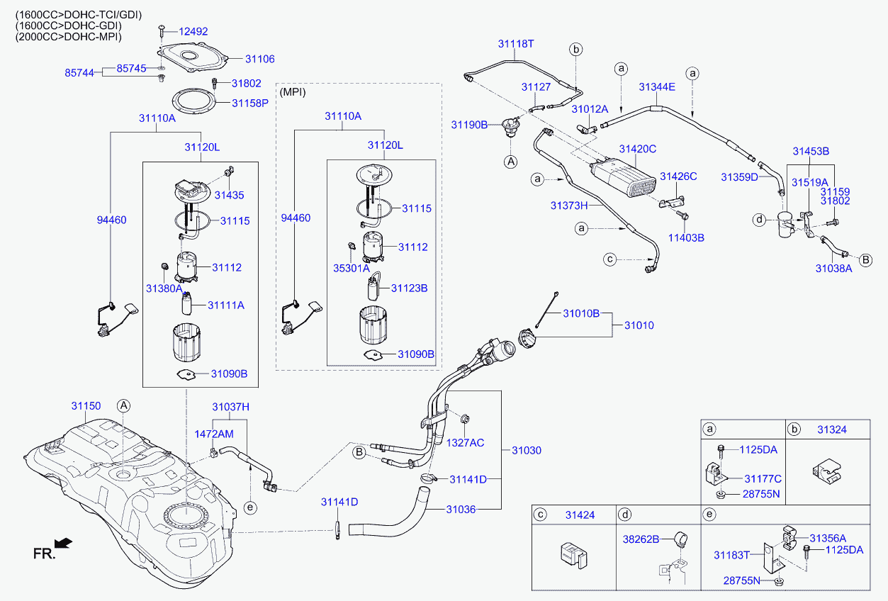 Hyundai 31112-1W000 - Filtre à carburant cwaw.fr