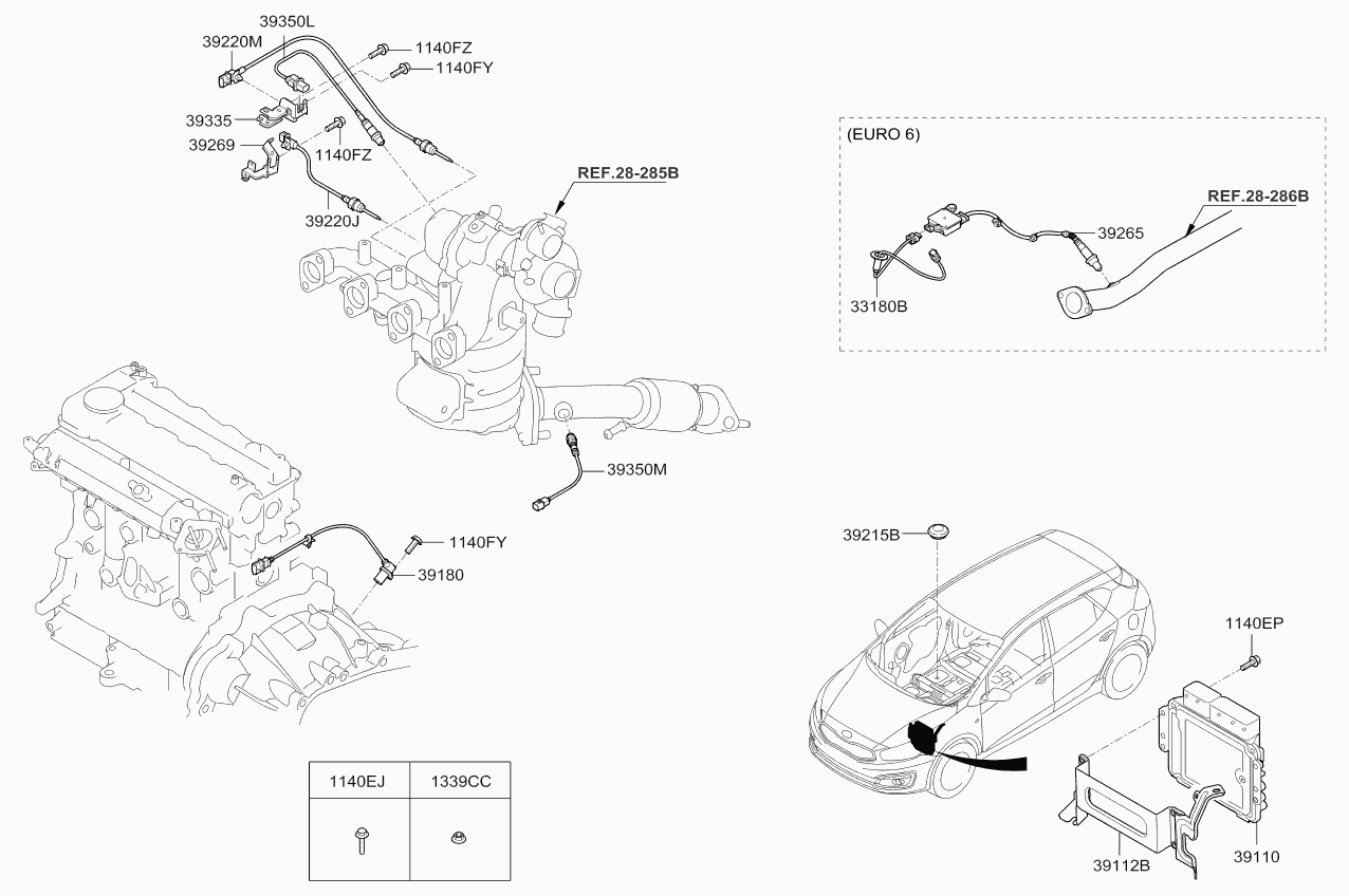 KIA 39350-2A640 - Sonde lambda cwaw.fr