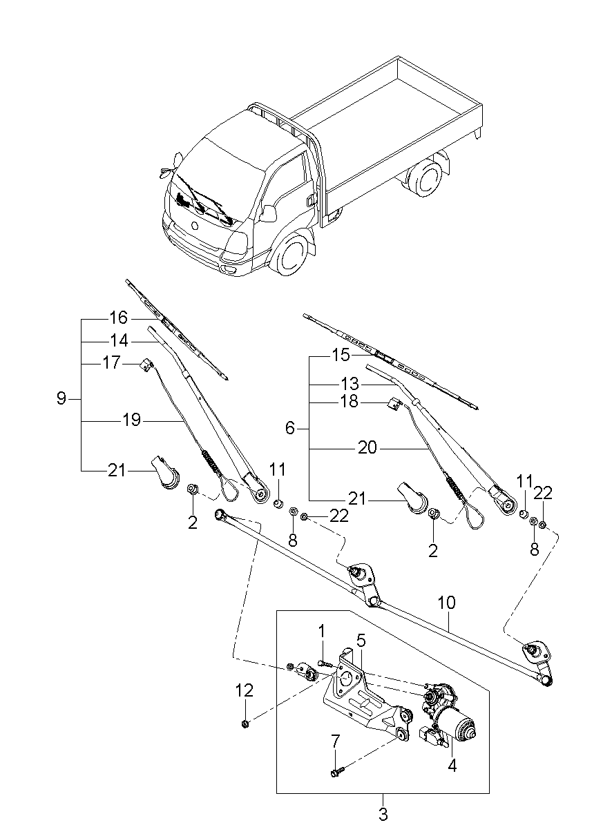 KIA 983604E000 - Balai d'essuie-glace cwaw.fr