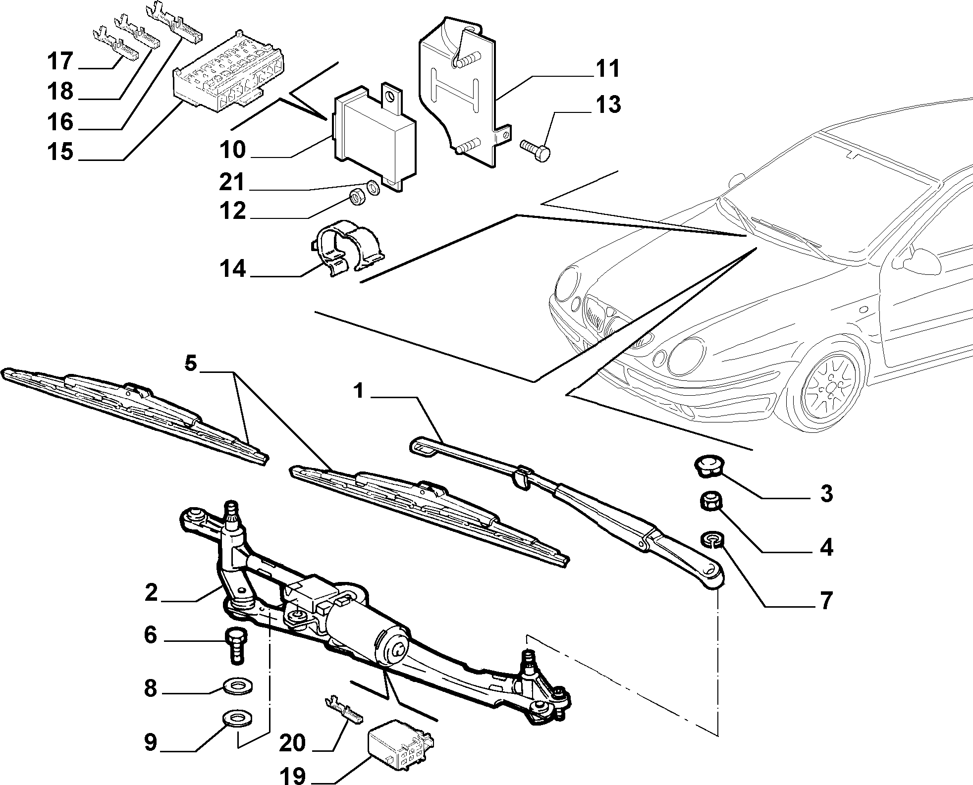 Lancia 5911478 - Balai d'essuie-glace cwaw.fr