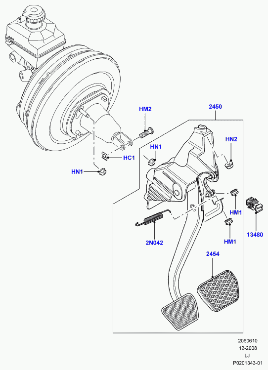 Land Rover XKB000022 - Interrupteur des feux de freins cwaw.fr