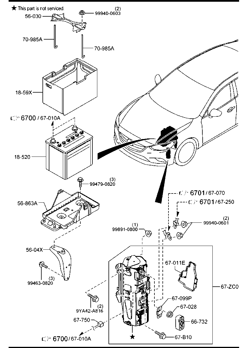 MAZDA SH02-18-520B - Batterie de démarrage cwaw.fr