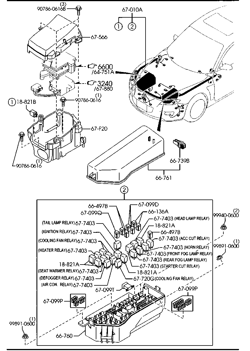 MAZDA N3H1-18-821 - Relais, courant de travail cwaw.fr