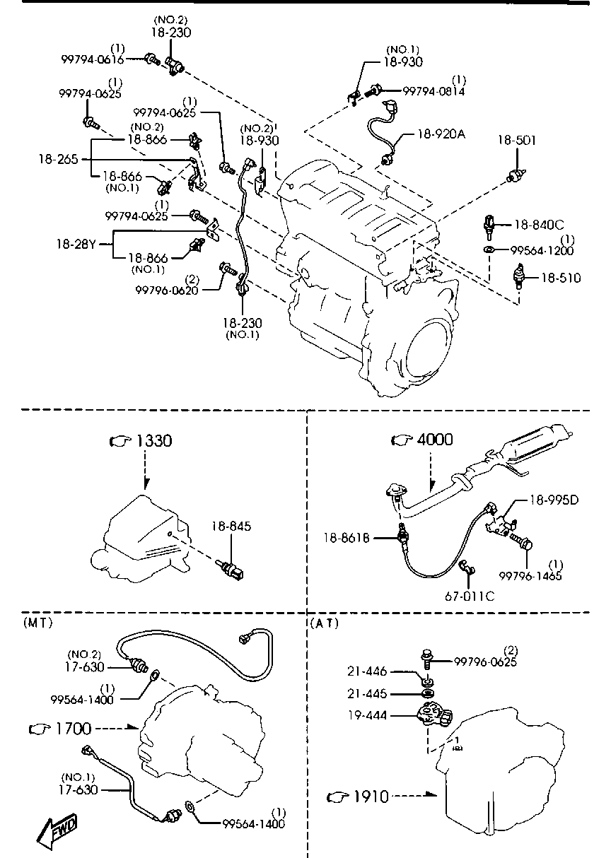 MAZDA FP35 18861 A - Sonde lambda cwaw.fr