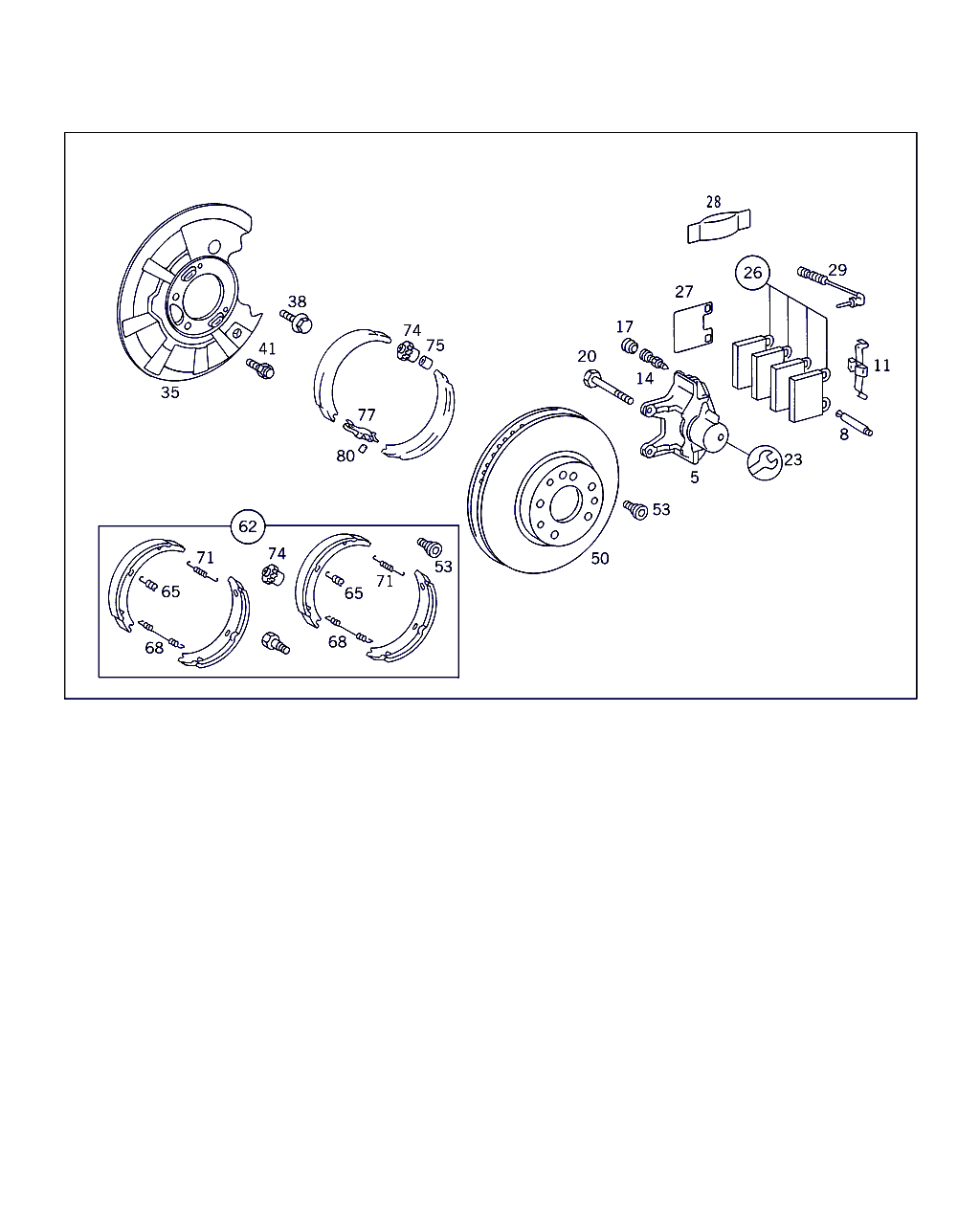 Mercedes-Benz A 002 420 16 20 - Kit de plaquettes de frein, frein à disque cwaw.fr