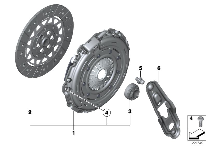 Mini 21 20 7 585 379 - Kit d'embrayage cwaw.fr