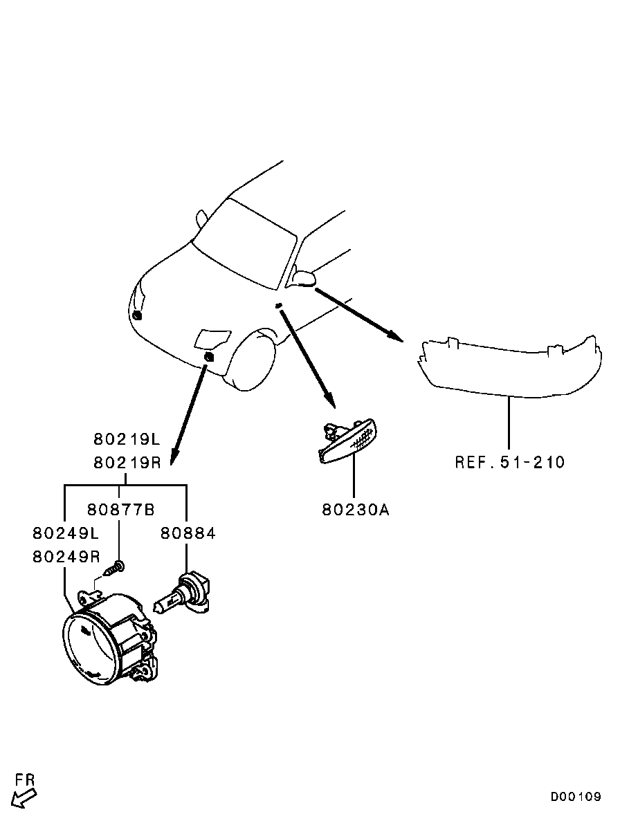 Mitsubishi MS 820976 - Ampoule, éclairage de virage cwaw.fr