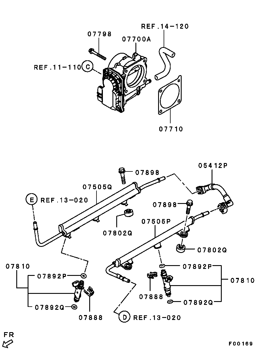 Mitsubishi 1465A116 - Bague d'étanchéité, injecteur cwaw.fr