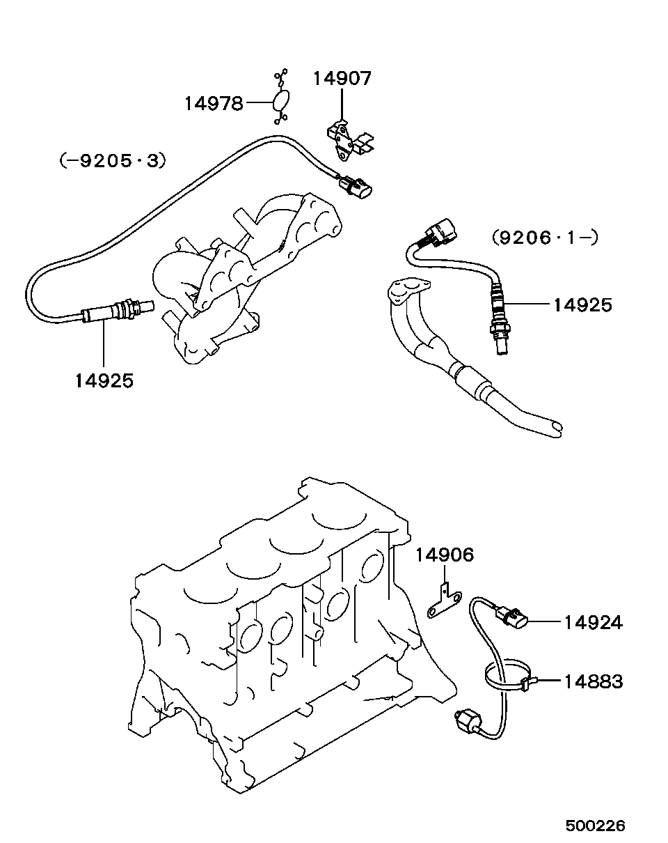 Jeep MD147878 - Sonde lambda cwaw.fr