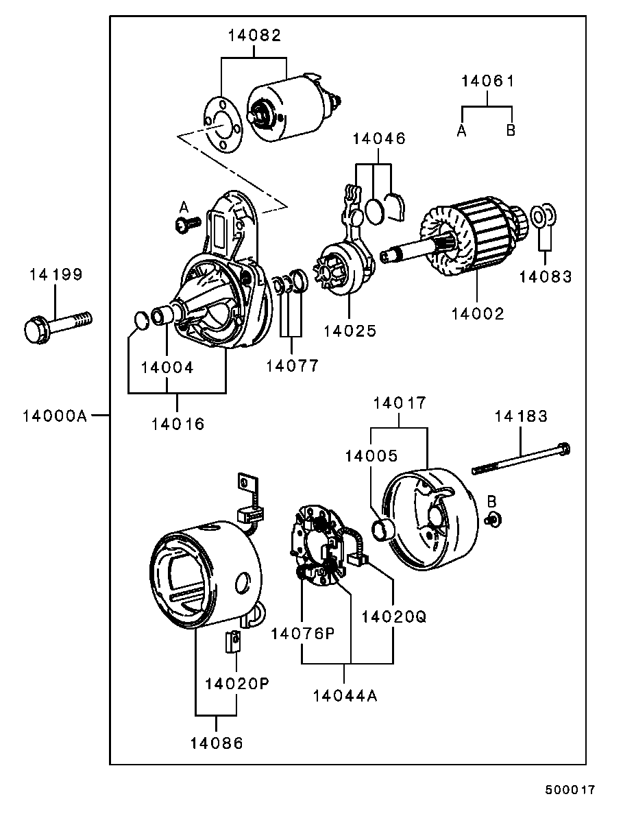 Mitsubishi MD 162836 - Démarreur cwaw.fr