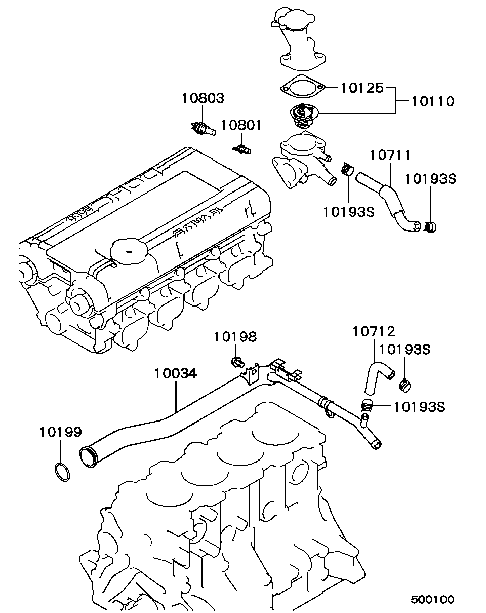 Mitsubishi MD997607 - Thermostat d'eau cwaw.fr