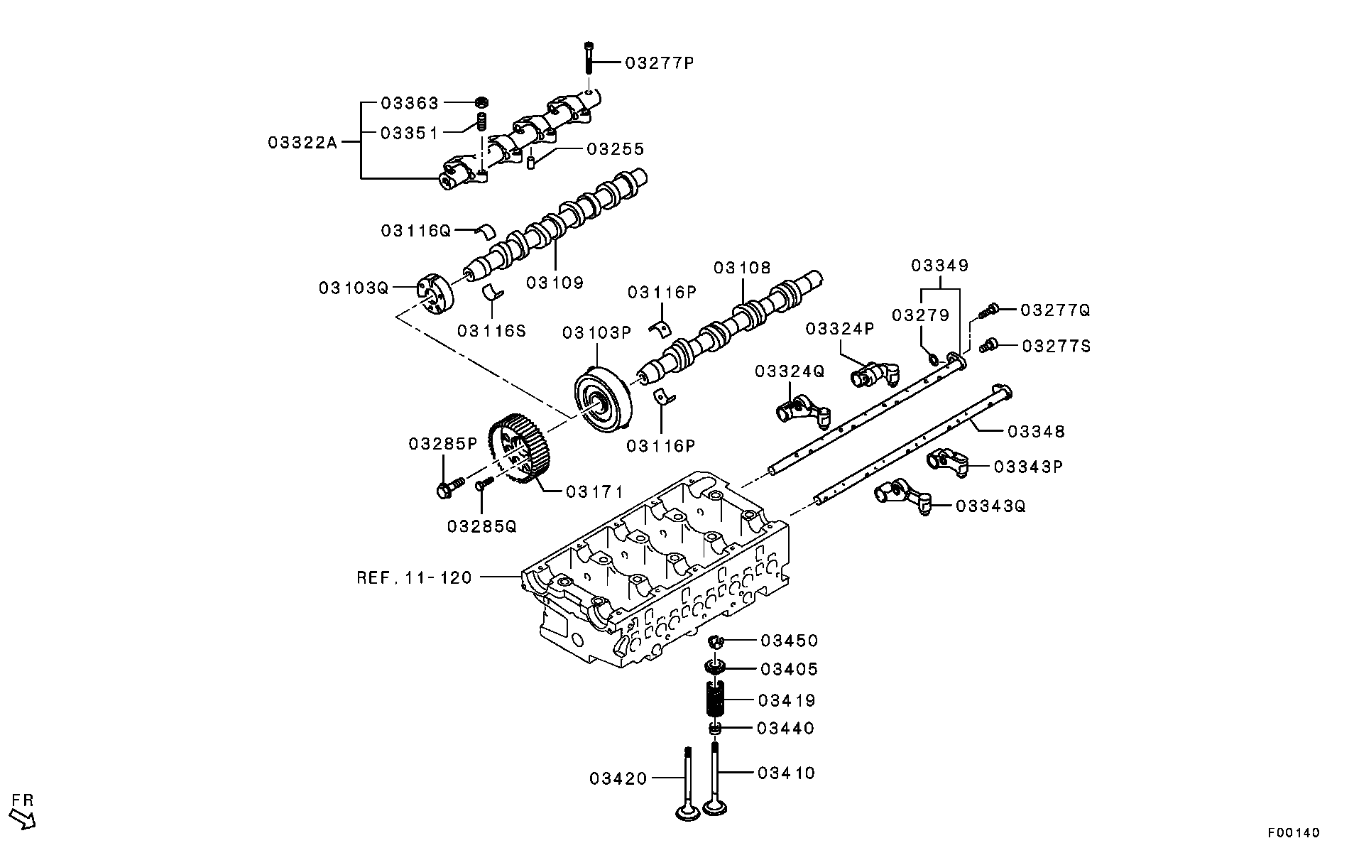 VW MN980072 - Arbre de culbuteur, distribution cwaw.fr