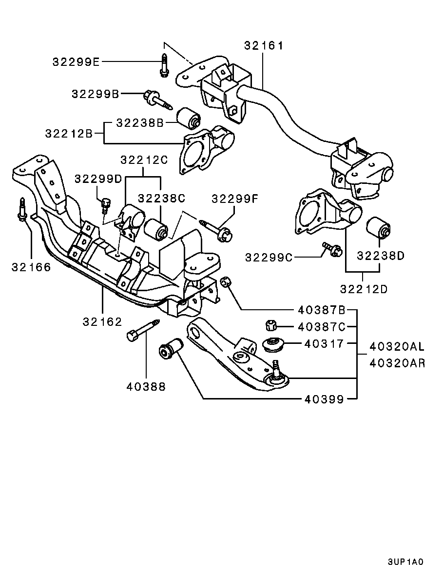 Mitsubishi MR566556 - Bras de liaison, suspension de roue cwaw.fr