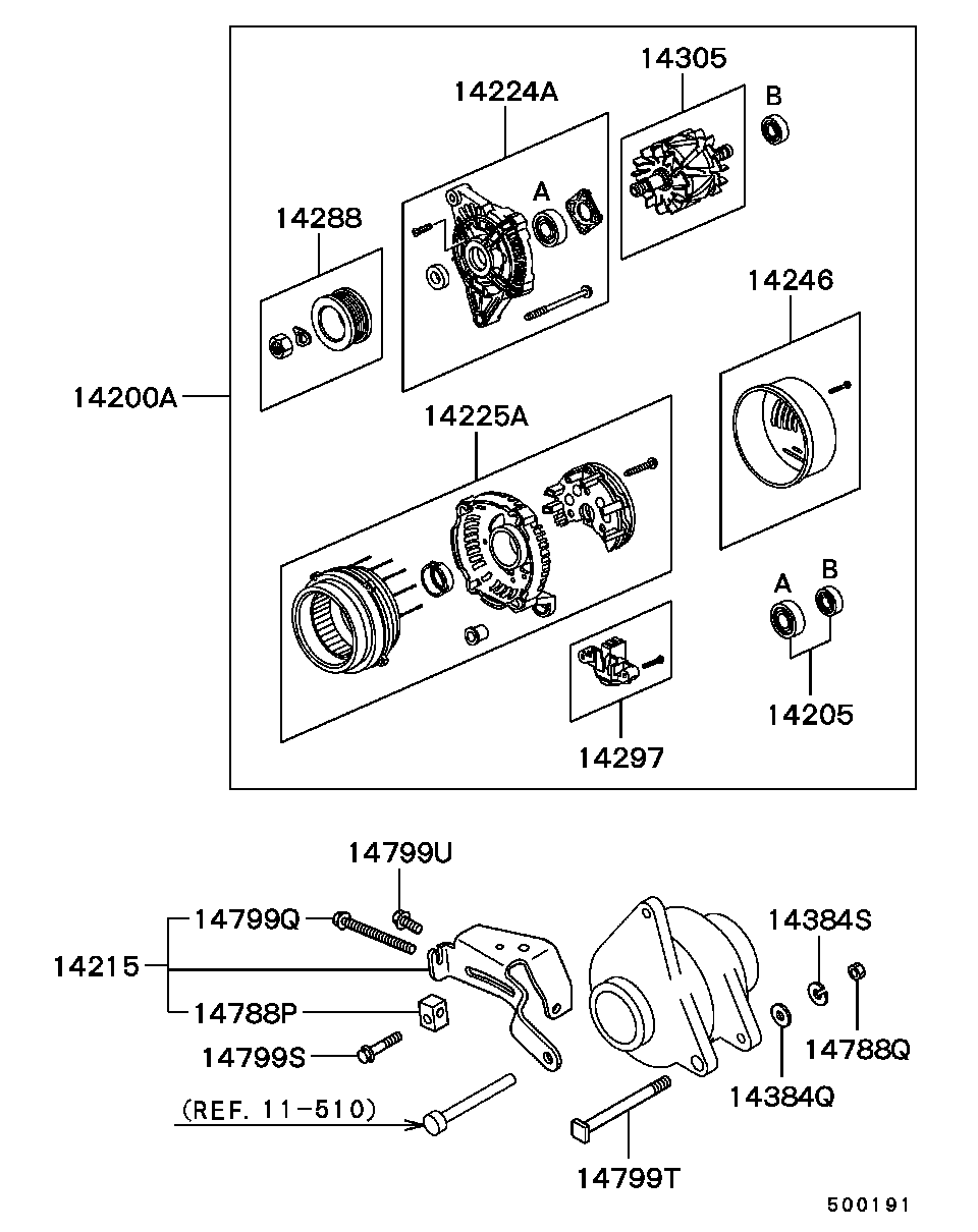 Mitsubishi MD 327550 - Alternateur cwaw.fr