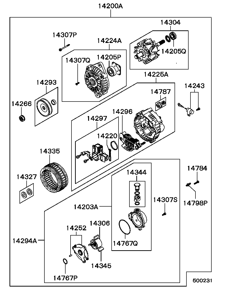 Mitsubishi MD344963 - Alternateur cwaw.fr