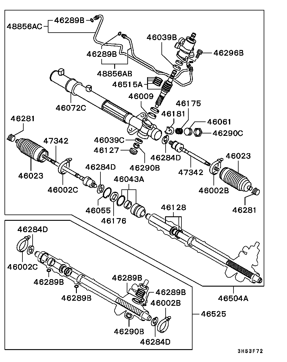 Mitsubishi MR369122 - Jeu de joints-soufflets, direction cwaw.fr