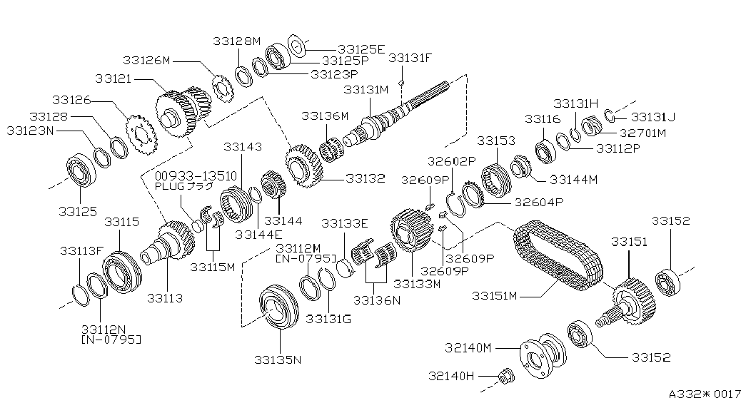 NISSAN 33119-33G00 - Roulement de roue cwaw.fr