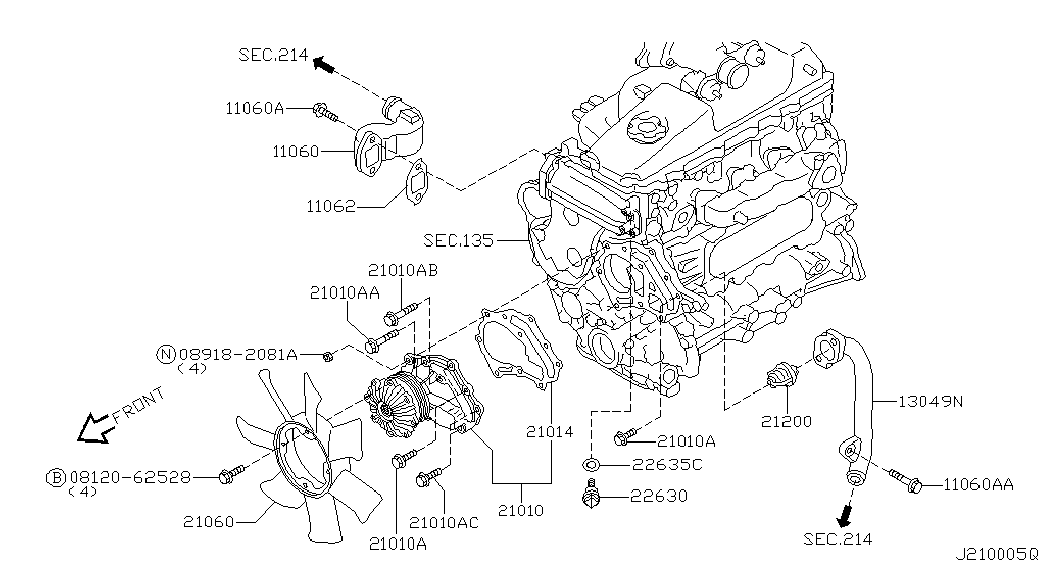 TOYOTA 21200-2W20A - Thermostat d'eau cwaw.fr