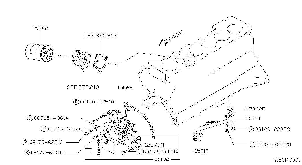 NISSAN 15208-40L00 - Filtre à huile cwaw.fr