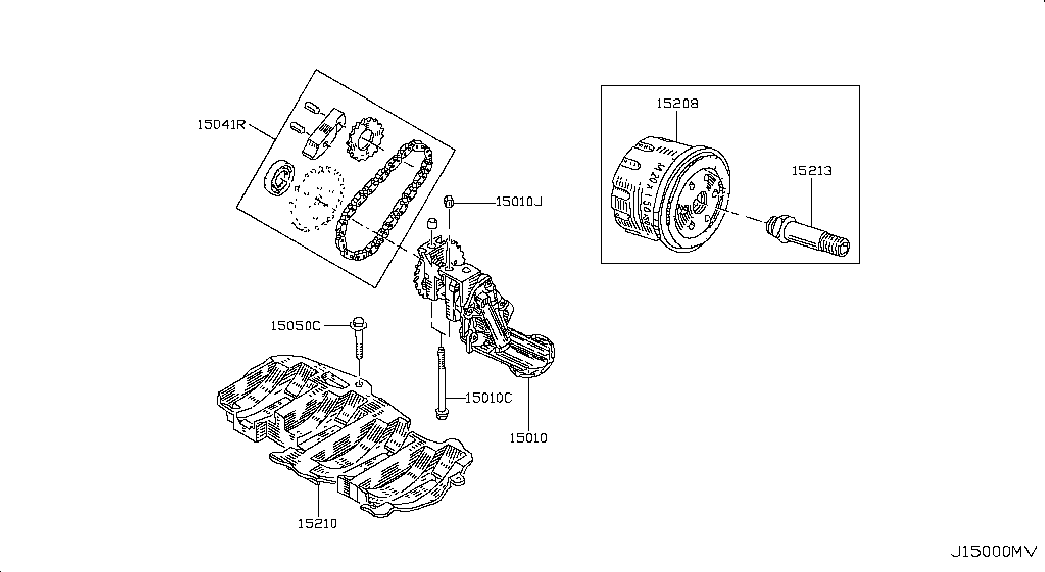 Mitsubishi 15208-BN700 - Filtre à huile cwaw.fr