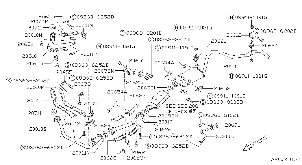 NISSAN 2069231G01 - Joint d'étanchéité, tuyau d'échappement cwaw.fr