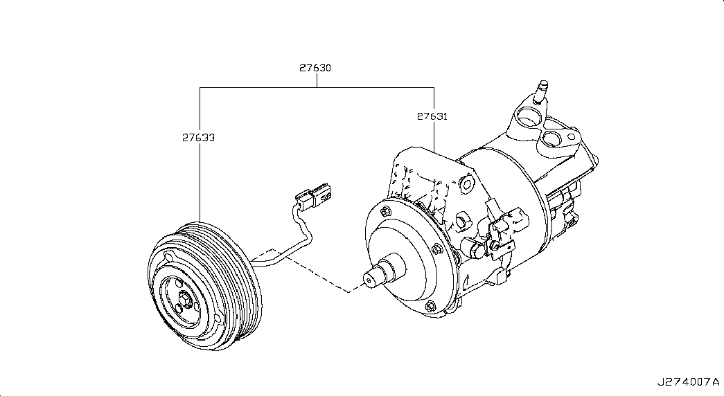 NISSAN 92600-CJ70C - Compresseur, climatisation cwaw.fr