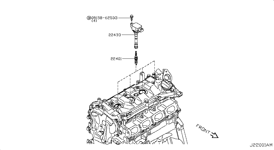 NISSAN 224011TT1C - Bougie d'allumage cwaw.fr