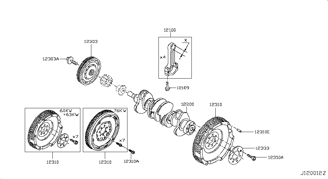 NISSAN 12303-00QBA - Poulie, vilebrequin cwaw.fr