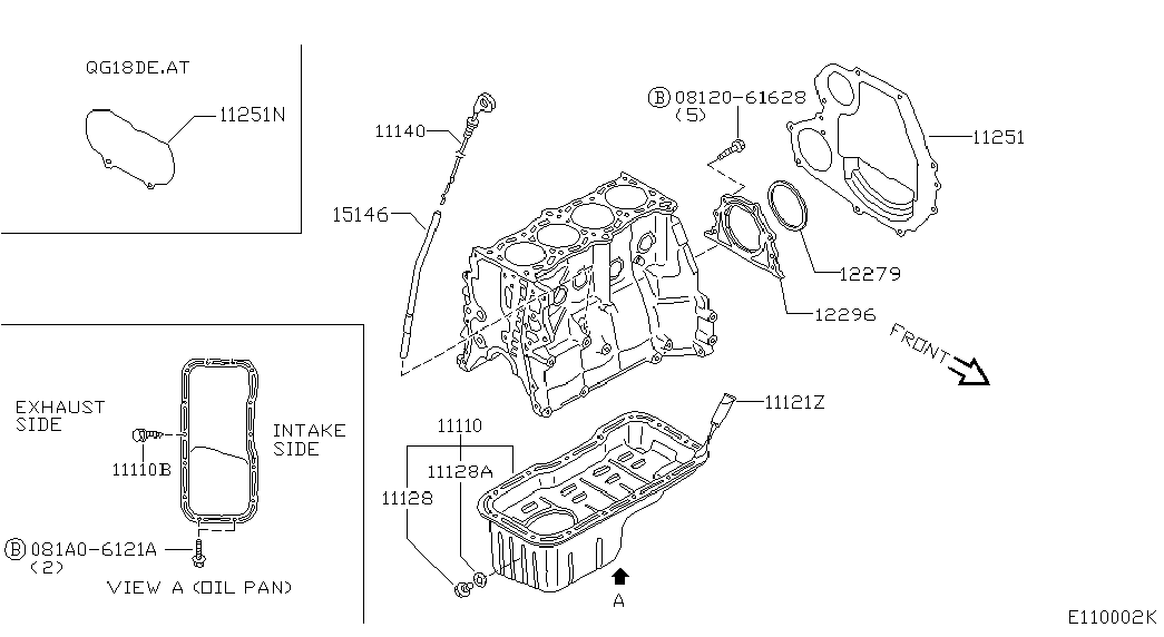 NISSAN 12279-1F710 - Bague d'étanchéité, vilebrequin cwaw.fr